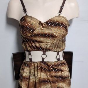 Brown sparkle dress
